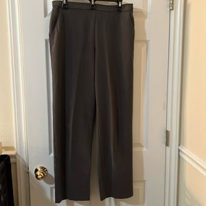 Briggs New York Comfort Waist Heathered Grey Stretch Trousers Size 12